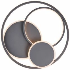 Brilliant Leuchten Brilliant Runda Deckenleuchte LED Grau, 1-flammig -LED Leuchten Verkäufe brilliant runda deckenleuchte g99371 22 7