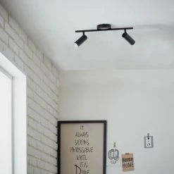 Brilliant Leuchten Brilliant Soeren Deckenleuchte LED Schwarz, 2-flammig -LED Leuchten Verkäufe brilliant soeren deckenleuchte g83013 06 2