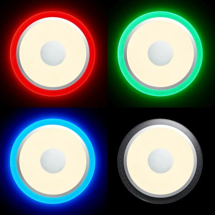 Brilliant Leuchten Brilliant Viktor Deckenleuchte LED Silber, 1-flammig, Fernbedienung, Farbwechsler 25 Brilliant Leuchten Brilliant Viktor Deckenleuchte LED Silber, 1-flammig, Fernbedienung, Farbwechsler – Bild 25