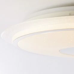 Brilliant Leuchten Brilliant Viktor Deckenleuchte LED Silber, Weiß, 1-flammig, Fernbedienung, Farbwechsler -LED Leuchten Verkäufe brilliant viktor deckenleuchte g97039 58 4