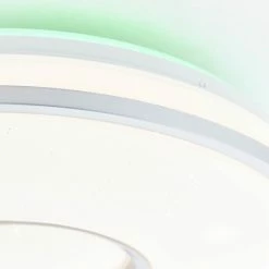 Brilliant Leuchten Brilliant Visitation Deckenleuchte LED Silber, 1-flammig, Fernbedienung, Farbwechsler -LED Leuchten Verkäufe brilliant visitation deckenleuchte g97043 58 4