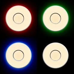 Brilliant Leuchten Brilliant Visitation Deckenleuchte LED Silber, Weiß, 1-flammig, Fernbedienung, Farbwechsler -LED Leuchten Verkäufe brilliant visitation deckenleuchte g97044 58 6