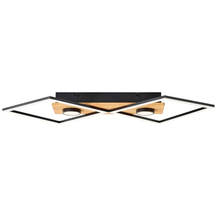 Brilliant Leuchten Brilliant Woodbridge Deckenleuchte LED Schwarz, Braun, 1-flammig 2 Brilliant Leuchten Brilliant Woodbridge Deckenleuchte LED Schwarz, Braun, 1-flammig – Bild 2