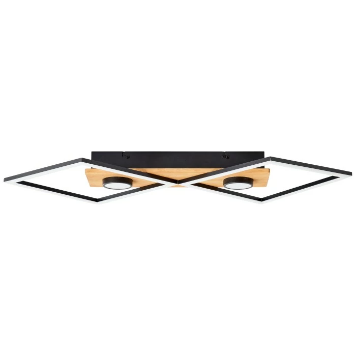 Brilliant Leuchten Brilliant Woodbridge Deckenleuchte LED Schwarz, Braun, 1-flammig 4 Brilliant Leuchten Brilliant Woodbridge Deckenleuchte LED Schwarz, Braun, 1-flammig – Bild 4