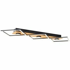 Brilliant Leuchten Brilliant Woodbridge Deckenleuchte LED Schwarz, Braun, 1-flammig -LED Leuchten Verkäufe brilliant woodbridge deckenleuchte g99757 76 10