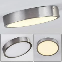 Hofstein Broglen Deckenleuchte LED Nickel-Matt, 1-flammig