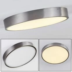 Hofstein Broglen Deckenleuchte LED Nickel-Matt, 1-flammig