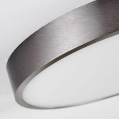 Hofstein Broglen Deckenleuchte LED Nickel-Matt, 1-flammig -LED Leuchten Verkäufe broglen deckenleuchte h3311356 12