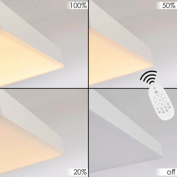 Paul Neuhaus Leuchten Buenaventura Deckenleuchte LED Weiß, 1-flammig, Fernbedienung, Farbwechsler 3 Paul Neuhaus Leuchten Buenaventura Deckenleuchte LED Weiß, 1-flammig, Fernbedienung, Farbwechsler – Bild 3