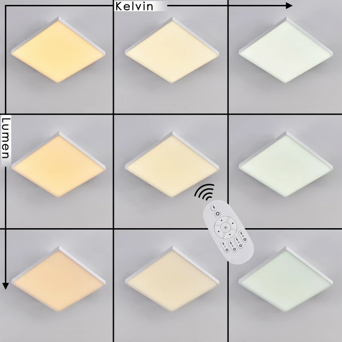 Hofstein Buenaventura LED Panel Weiß, 1-flammig, Fernbedienung 2 Hofstein Buenaventura LED Panel Weiß, 1-flammig, Fernbedienung – Bild 2