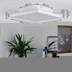 Hofstein Buenaventura LED Panel Weiß, 1-flammig, Fernbedienung 14 Hofstein Buenaventura LED Panel Weiß, 1-flammig, Fernbedienung -LED Leuchten Verkäufe buenaventura led panel h3382325 3