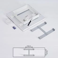 Hofstein Buenaventura LED Panel Weiß, 1-flammig, Fernbedienung 15 Hofstein Buenaventura LED Panel Weiß, 1-flammig, Fernbedienung -LED Leuchten Verkäufe buenaventura led panel h3382325 4