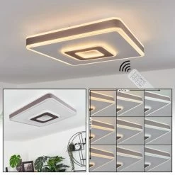 Hofstein Buonas Deckenleuchte LED Weiß, 1-flammig, Fernbedienung