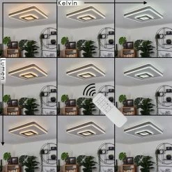 Hofstein Buonas Deckenleuchte LED Weiß, 1-flammig, Fernbedienung 16 Hofstein Buonas Deckenleuchte LED Weiß, 1-flammig, Fernbedienung -LED Leuchten Verkäufe buonas deckenleuchte h3458778 6