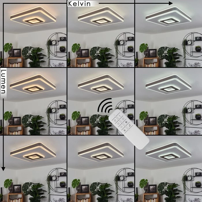 Hofstein Buonas Deckenleuchte LED Weiß, 1-flammig, Fernbedienung 7 Hofstein Buonas Deckenleuchte LED Weiß, 1-flammig, Fernbedienung – Bild 7