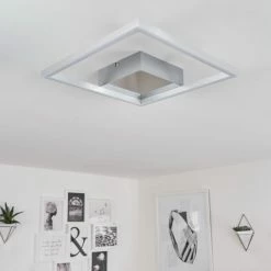 Hofstein Buren Deckenleuchte LED Nickel-Matt, 1-flammig -LED Leuchten Verkäufe buren deckenleuchte h3446614 9