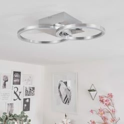 Hofstein Buren Deckenleuchte LED Nickel-Matt, 1-flammig -LED Leuchten Verkäufe buren deckenleuchte h3446713 11