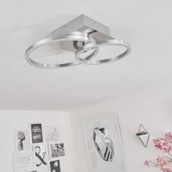 Hofstein Buren Deckenleuchte LED Nickel-Matt, 1-flammig -LED Leuchten Verkäufe buren deckenleuchte h3446713 13