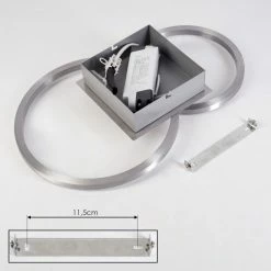 Hofstein Buren Deckenleuchte LED Nickel-Matt, 1-flammig -LED Leuchten Verkäufe buren deckenleuchte h3446713 4