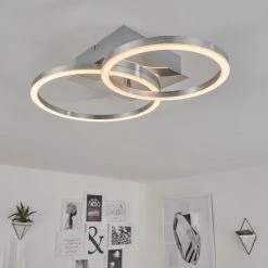 Hofstein Buren Deckenleuchte LED Nickel-Matt, 1-flammig -LED Leuchten Verkäufe buren deckenleuchte h3446713 6