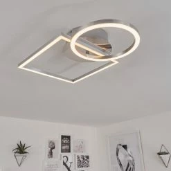 Hofstein Buren Deckenleuchte LED Nickel-Matt, 1-flammig -LED Leuchten Verkäufe buren deckenleuchte h3446737 10