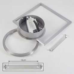 Hofstein Buren Deckenleuchte LED Nickel-Matt, 1-flammig -LED Leuchten Verkäufe buren deckenleuchte h3446737 4