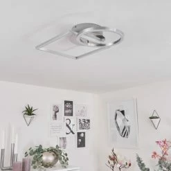 Hofstein Buren Deckenleuchte LED Nickel-Matt, 1-flammig -LED Leuchten Verkäufe buren deckenleuchte h3446737 9