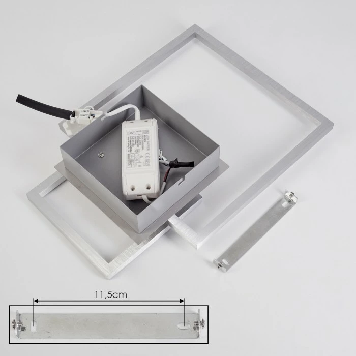 Hofstein Buren Deckenleuchte LED Nickel-Matt, 1-flammig 5 Hofstein Buren Deckenleuchte LED Nickel-Matt, 1-flammig – Bild 5