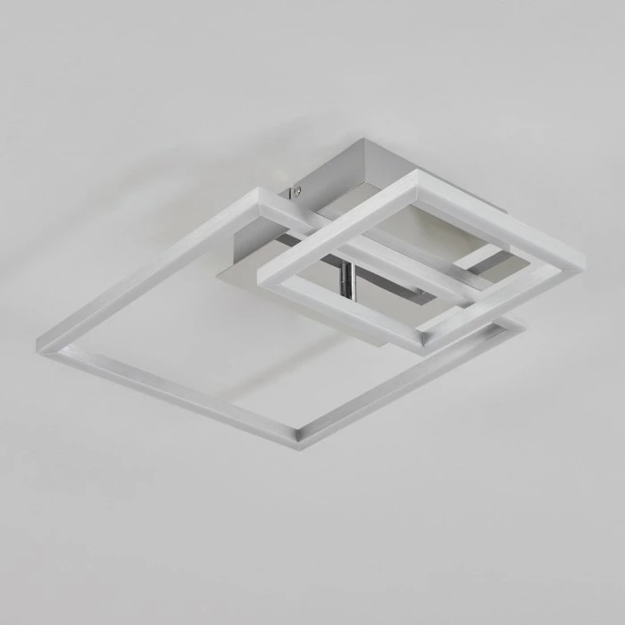 Hofstein Buren Deckenleuchte LED Nickel-Matt, 1-flammig 8 Hofstein Buren Deckenleuchte LED Nickel-Matt, 1-flammig – Bild 8