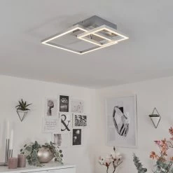 Hofstein Buren Deckenleuchte LED Nickel-Matt, 1-flammig 23 Hofstein Buren Deckenleuchte LED Nickel-Matt, 1-flammig -LED Leuchten Verkäufe buren deckenleuchte h3446751 8