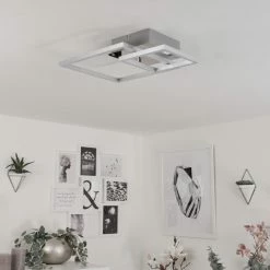 Hofstein Buren Deckenleuchte LED Nickel-Matt, 1-flammig 24 Hofstein Buren Deckenleuchte LED Nickel-Matt, 1-flammig -LED Leuchten Verkäufe buren deckenleuchte h3446751 9