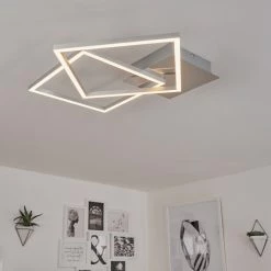 Hofstein Buren Deckenleuchte LED Nickel-Matt, 1-flammig -LED Leuchten Verkäufe buren deckenleuchte h3446782 10