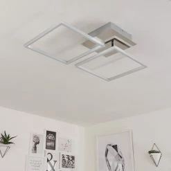 Hofstein Buren Deckenleuchte LED Nickel-Matt, 1-flammig -LED Leuchten Verkäufe buren deckenleuchte h3446782 11