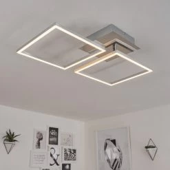 Hofstein Buren Deckenleuchte LED Nickel-Matt, 1-flammig -LED Leuchten Verkäufe buren deckenleuchte h3446782 12