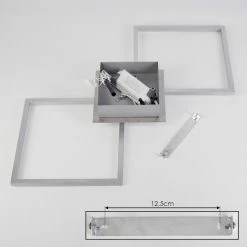 Hofstein Buren Deckenleuchte LED Nickel-Matt, 1-flammig -LED Leuchten Verkäufe buren deckenleuchte h3446782 4