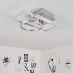 Hofstein Buren Deckenleuchte LED Nickel-Matt, 1-flammig -LED Leuchten Verkäufe buren deckenleuchte h3447451 11