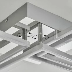 Hofstein Buren Deckenleuchte LED Nickel-Matt, 1-flammig -LED Leuchten Verkäufe buren deckenleuchte h3447499 2