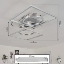 Hofstein Buren Deckenleuchte LED Nickel-Matt, 1-flammig 13 Hofstein Buren Deckenleuchte LED Nickel-Matt, 1-flammig -LED Leuchten Verkäufe buren deckenleuchte h3447512 3