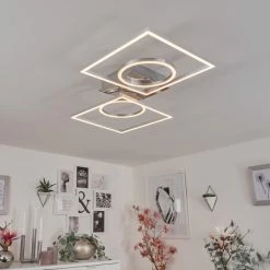 Hofstein Buren Deckenleuchte LED Nickel-Matt, 1-flammig 18 Hofstein Buren Deckenleuchte LED Nickel-Matt, 1-flammig -LED Leuchten Verkäufe buren deckenleuchte h3447512 8