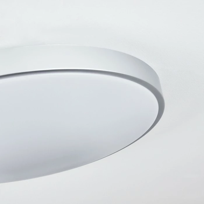 Hofstein Buris Deckenpanel LED Silber, 1-flammig, Fernbedienung 3 Hofstein Buris Deckenpanel LED Silber, 1-flammig, Fernbedienung – Bild 3