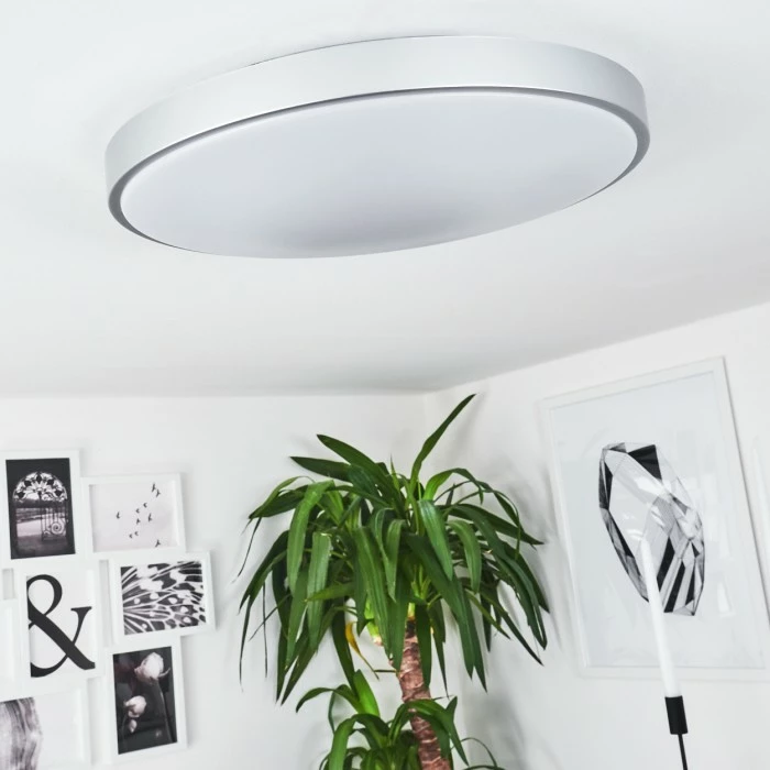 Hofstein Buris Deckenpanel LED Silber, 1-flammig, Fernbedienung 5 Hofstein Buris Deckenpanel LED Silber, 1-flammig, Fernbedienung – Bild 5