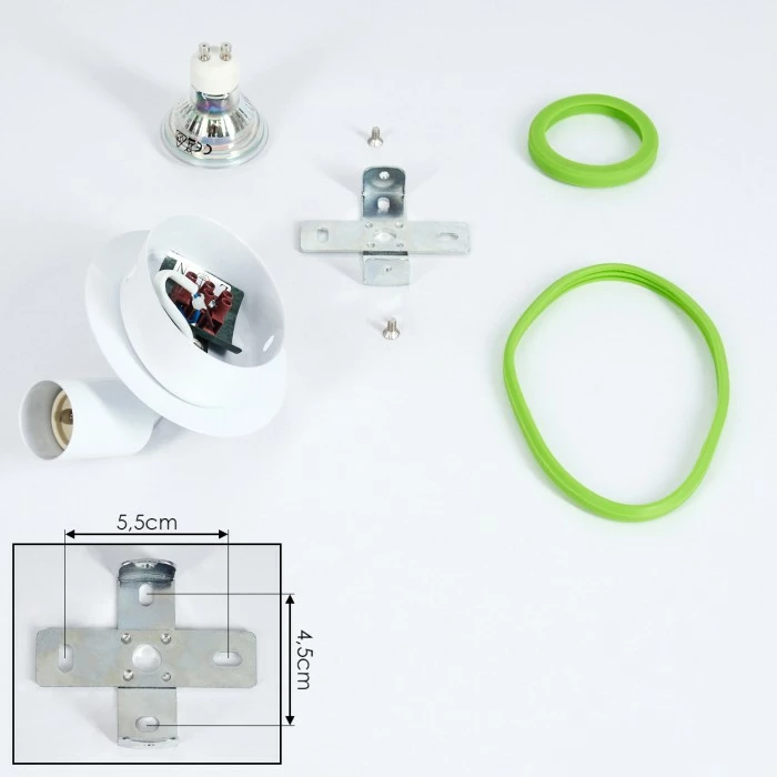 Hofstein Cabri Deckenleuchte LED Chrom, Grün, Weiß, 1-flammig 5 Hofstein Cabri Deckenleuchte LED Chrom, Grün, Weiß, 1-flammig – Bild 5