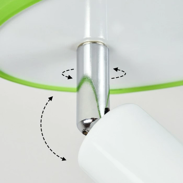 Hofstein Cabri Deckenleuchte LED Chrom, Grün, Weiß, 1-flammig 6 Hofstein Cabri Deckenleuchte LED Chrom, Grün, Weiß, 1-flammig – Bild 6