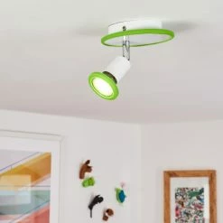 Hofstein Cabri Deckenleuchte LED Chrom, Grün, Weiß, 1-flammig 16 Hofstein Cabri Deckenleuchte LED Chrom, Grün, Weiß, 1-flammig -LED Leuchten Verkäufe cabri deckenleuchte h3551806 6