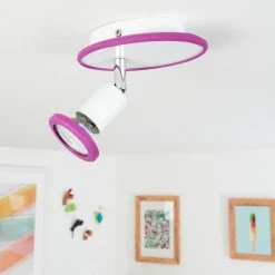 Hofstein Cabri Deckenleuchte LED Chrom, Weiß, Lila, 1-flammig -LED Leuchten Verkäufe cabri deckenleuchte h3551820 11