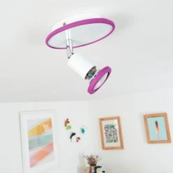 Hofstein Cabri Deckenleuchte LED Chrom, Weiß, Lila, 1-flammig -LED Leuchten Verkäufe cabri deckenleuchte h3551820 9