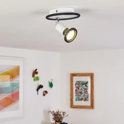 Hofstein Cabri Deckenleuchte LED Chrom, Schwarz, Weiß, 1-flammig -LED Leuchten Verkäufe cabri deckenleuchte h3551844 10