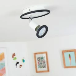 Hofstein Cabri Deckenleuchte LED Chrom, Schwarz, Weiß, 1-flammig -LED Leuchten Verkäufe cabri deckenleuchte h3551844 11