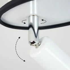 Hofstein Cabri Deckenleuchte LED Chrom, Schwarz, Weiß, 1-flammig -LED Leuchten Verkäufe cabri deckenleuchte h3551844 5