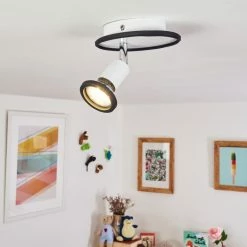 Hofstein Cabri Deckenleuchte LED Chrom, Schwarz, Weiß, 1-flammig -LED Leuchten Verkäufe cabri deckenleuchte h3551844 6